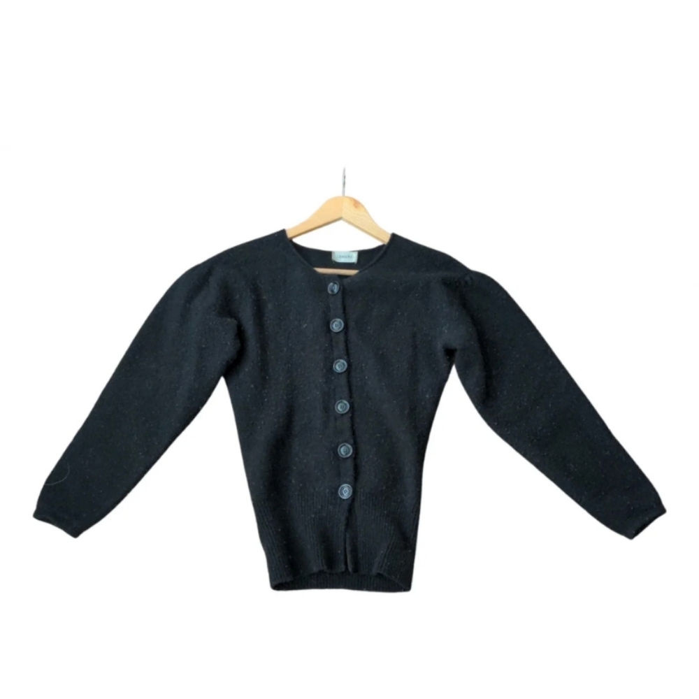 Lemaire Black Button-Up Wool Cardigan